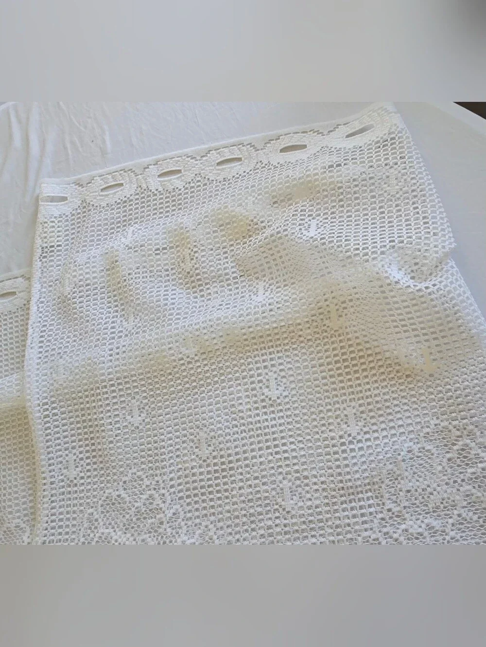 Heritage Lace Drop Tier Sheer White Lighthouse Curtains + Valance (3 PC)*